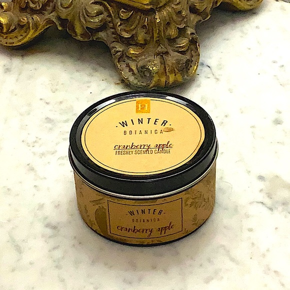 HAVEN STREET CANDLE CRANBERRY APPLE RED SOY WAX WINTER RICHLY SCENTED 1 WICK NEW - Picture 3 of 4